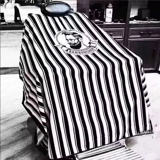 Hair cutting cloth for adults, non stick striped apron, hair salon hairstylist, oil drying, hair cutting cloth Peaceful Pleasures Health and Wellness