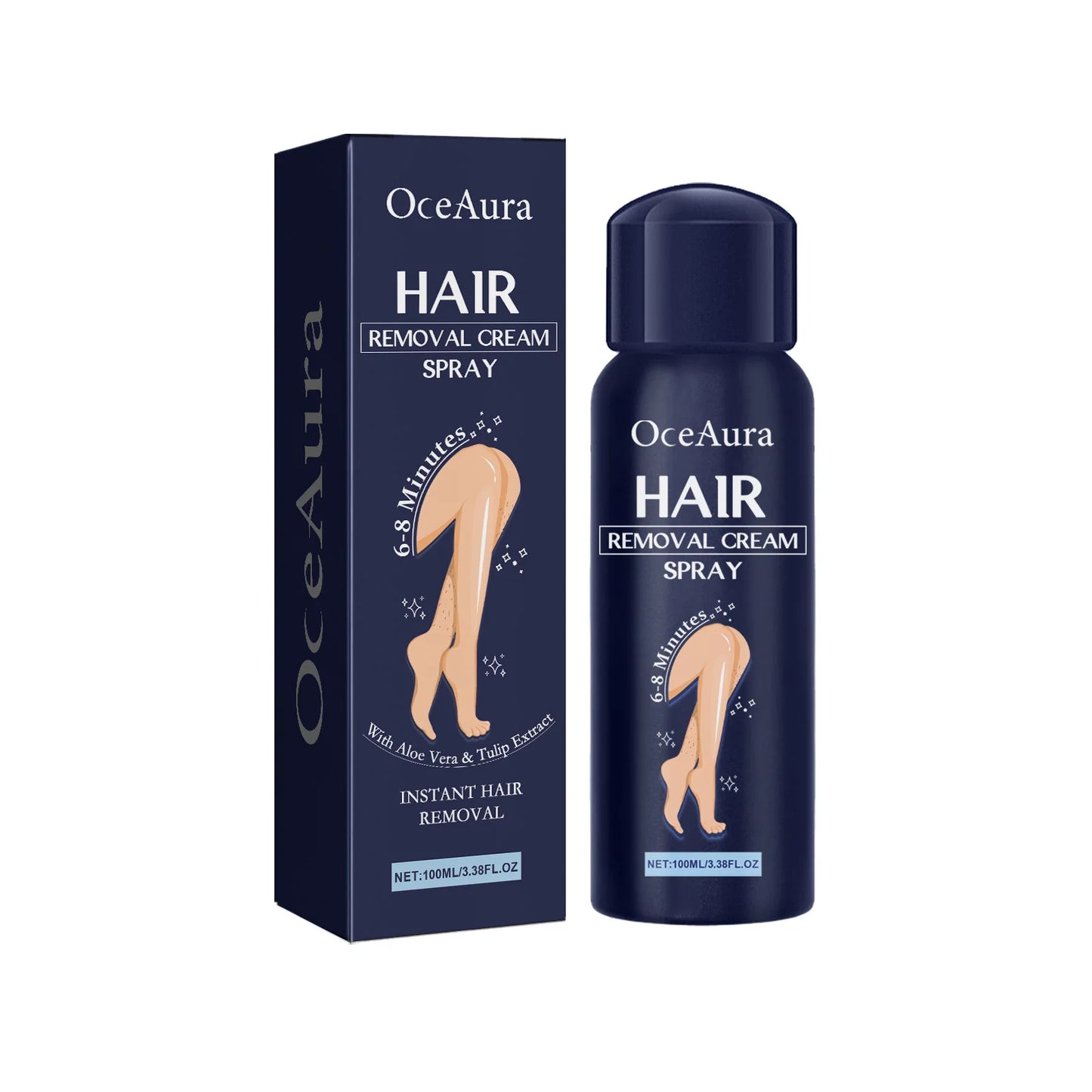Aloe Vera Hair Removal Spray 100ml – Gentle & Non-Irritating