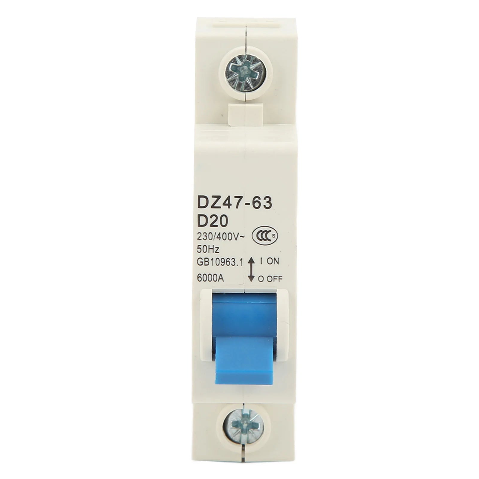 1P Miniature Circuit Breaker Circuit Modular Structure Nylon PA66 Shell AC 230V 400V 20A for Lighting System Peaceful Pleasures Health and Wellness