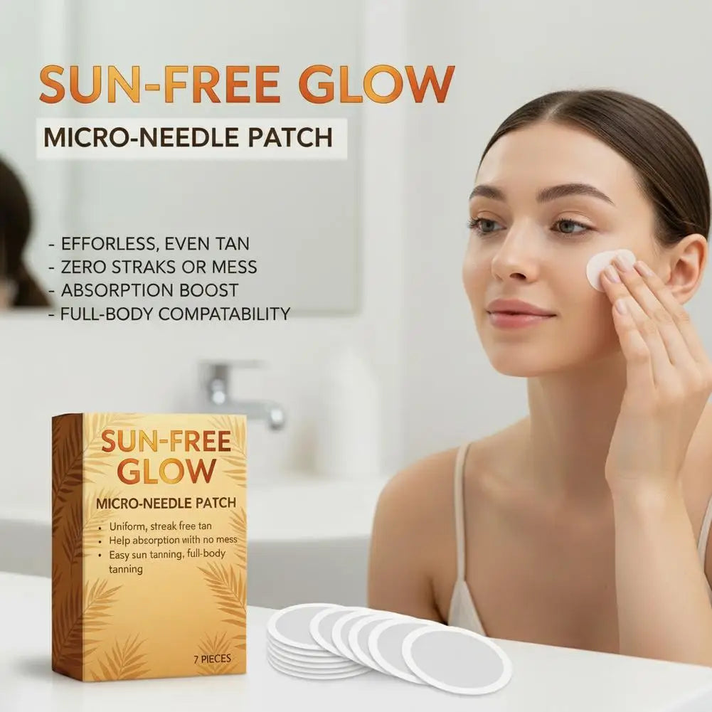 Quick Sunless Micro‑Needle Tanning Stickers, UV‑Damage‑Free Natural Bronzing Patches, Portable Mild Self‑Tan Patch for Anytime Peaceful Pleasures Health and Wellness