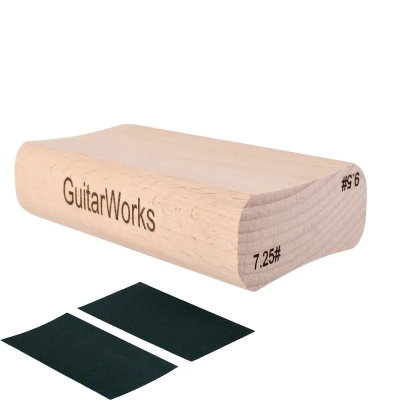 Guitar Dual Purpose Radius Fret Leveling Sanding Block Luthier Tool