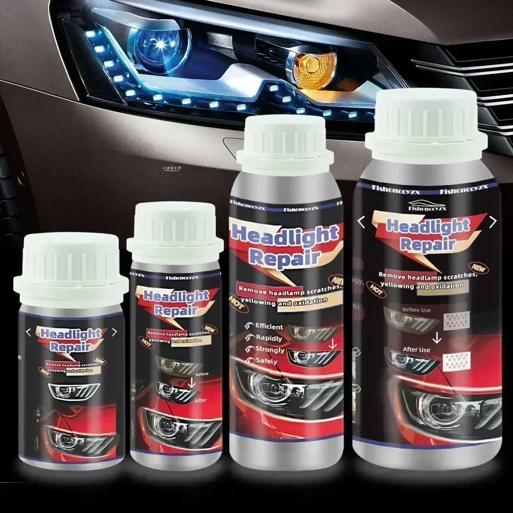 800ml Headlights Liquid Polymer Headlight Chemical Polish Repair Fluid Refurbishment Scratch Repair Polishing Headlights Kit Peaceful Pleasures Health and Wellness