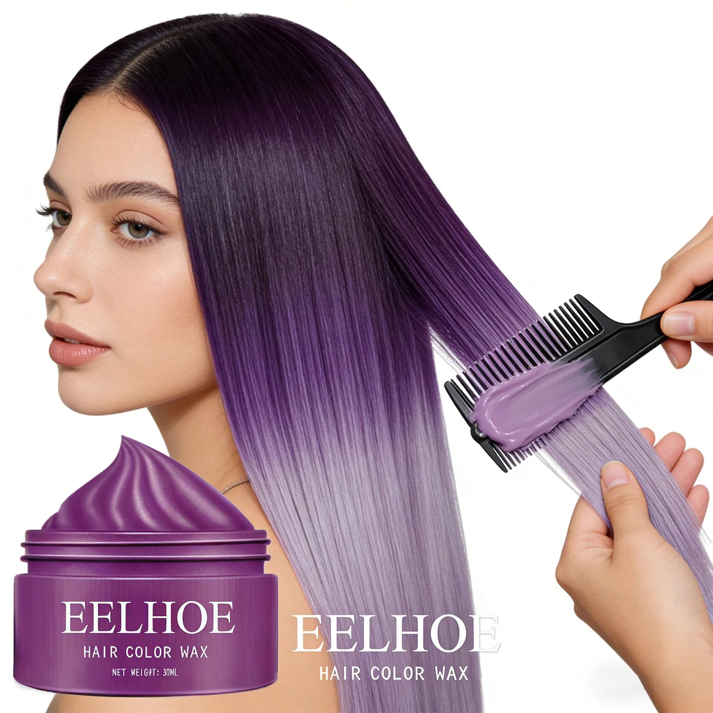 Natural Hair Color Wax Effectively Shaping Hairstyle Easy Coloring Add Personality Color Improve Hair Texture Temporary Hair Wax Peaceful Pleasures Health and Wellness