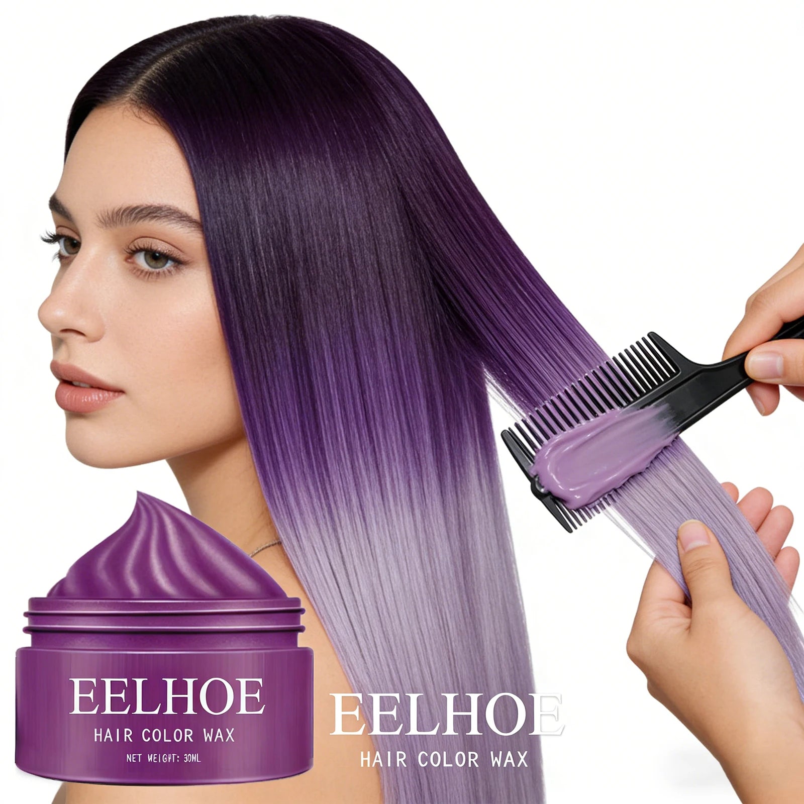 Natural Hair Color Wax Effectively Shaping Hairstyle Easy Coloring Add Personality Color Improve Hair Texture Temporary Hair Wax Peaceful Pleasures Health and Wellness