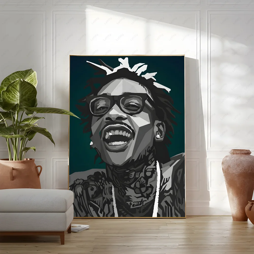 Art W-Wizs Khalifas Poster Wall Art Painting Study Nordic Home Decor Peaceful Pleasures Health and Wellness z1 40X50cmNoframe