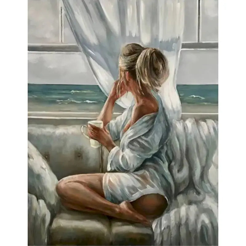 GATYZTORY Paint By Numbers For Adults Children Ballet Girl DIY HandPainted Oil Painting Figure Picture Home Wall Decor Gift Peaceful Pleasures Health and Wellness 99 50x70cm Unframed