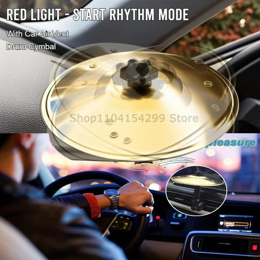 Clip-On Mini Car Vent Cymbal – Alloy Drum Accessory Car Novelty Accessory Oasis Select