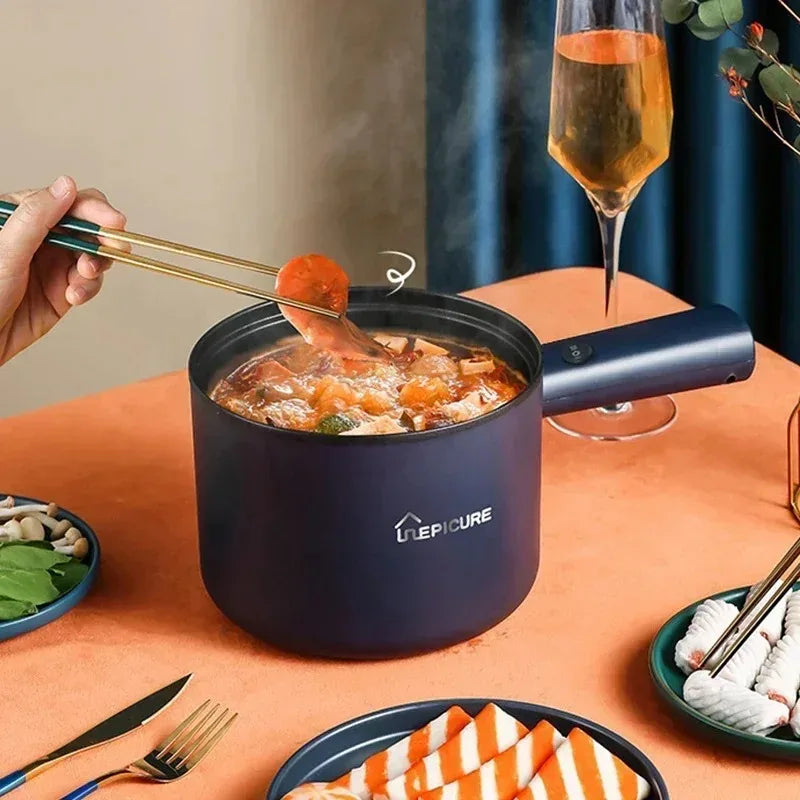 Non stick Multifunctional Electric Skillet Cooker Single Double Layer Hot Pot Rice Cooker 220V For Dormitory Home Use Peaceful Pleasures Health and Wellness
