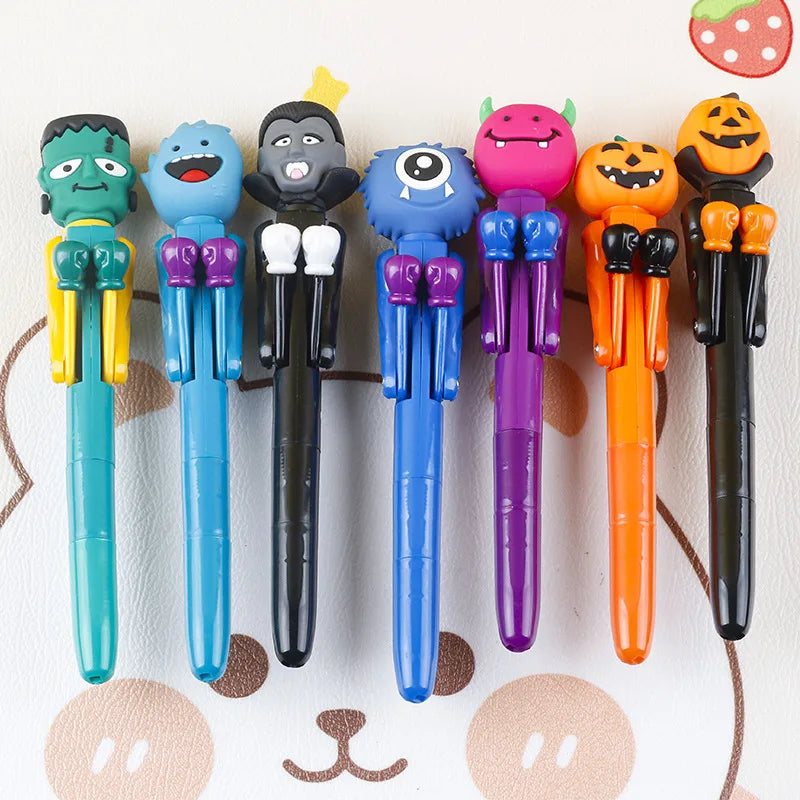 Funny Boxing Ballpoint Pen Blue Ink Creative Pumpkin Monster Santa