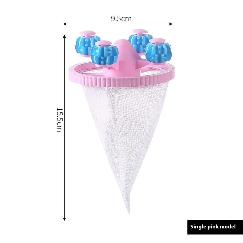 Washing Machine Lint & Hair Catcher Filter Mesh Bag Laundry Filter Bag Peaceful Pleasures Health and Wellness Pink