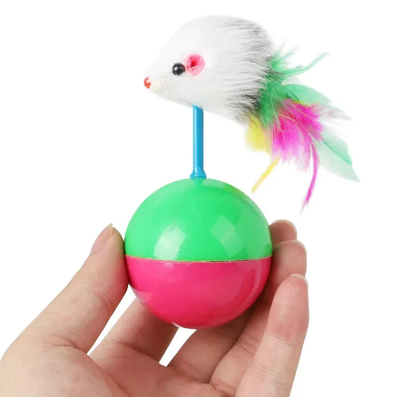 Cat Tumbler Mouse Toy | Self-Righting Interactive Pet Teaser