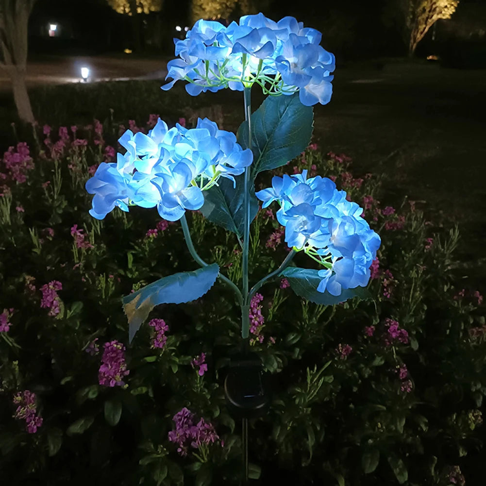 Solar Garden Decorative Lights,Solar Powered Outdoor Pathway Light,Yard Decorations Outdoor,Waterproof Landscape Flower Lighting Peaceful Pleasures Health and Wellness