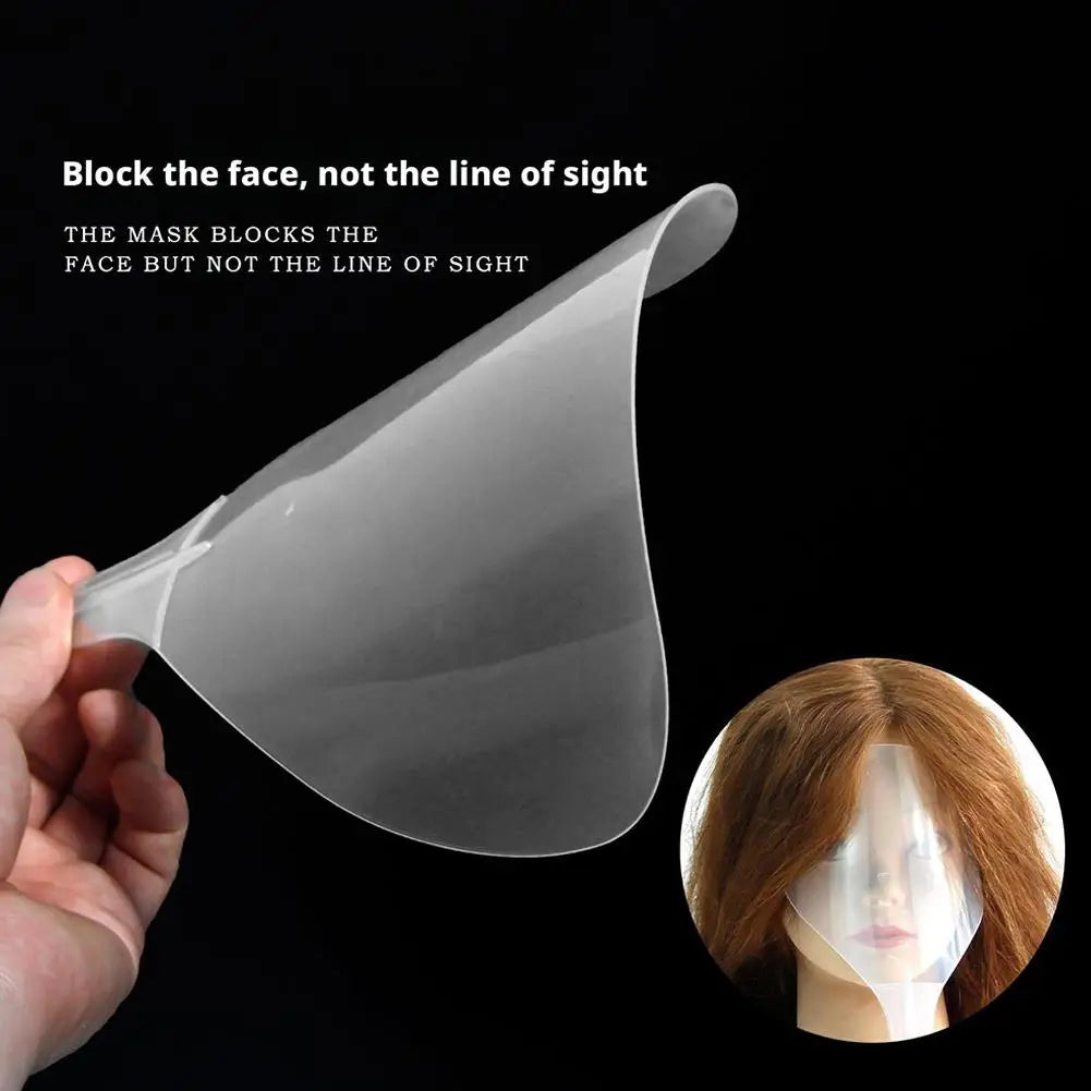 Barber Clear Plastic Hairspray Face Shield Hair Cut Pads Hair Salon Hairdressing Water Proof Spray Shields for Face Eyes Protect Peaceful Pleasures Health and Wellness