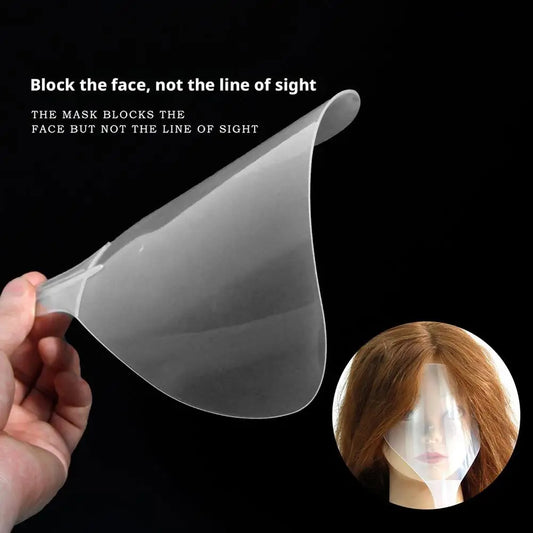 Barber Clear Plastic Hairspray Face Shield Hair Cut Pads Hair Salon Hairdressing Water Proof Spray Shields for Face Eyes Protect Peaceful Pleasures Health and Wellness