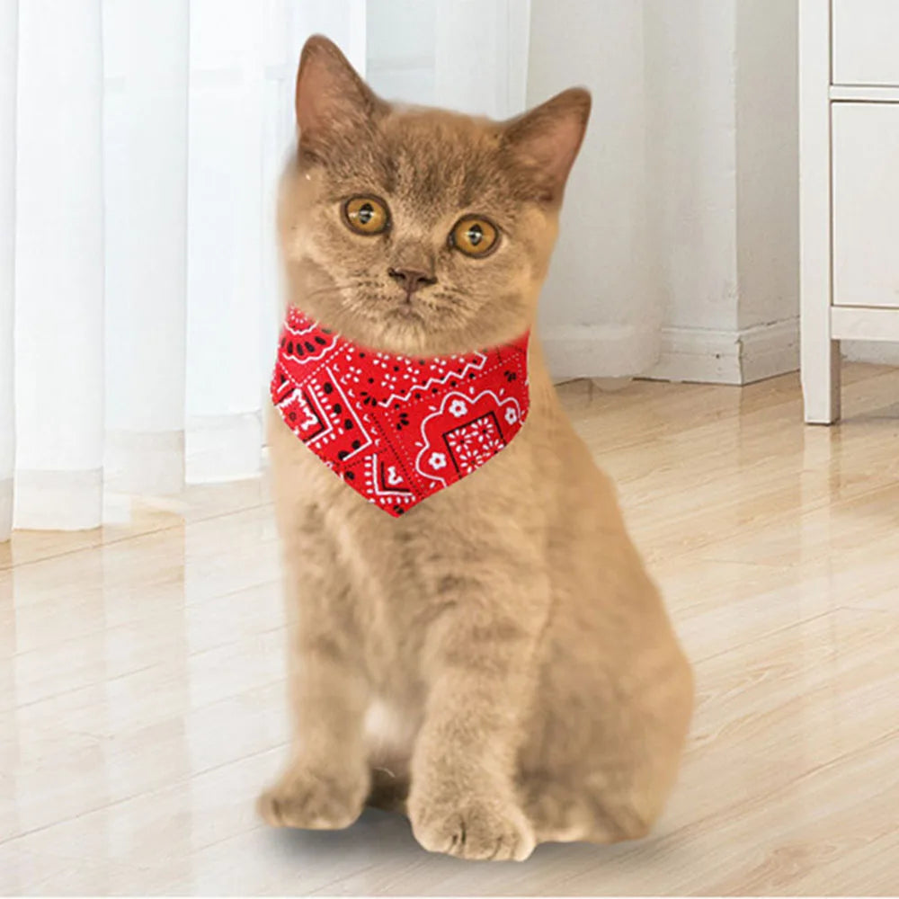 Pet Bandana Collar Scarf for Dogs Puppy & Cat Small Medium Large Dogs Adjustable Collars Red Blue Black Pink Stylish Dog Collar Peaceful Pleasures Health and Wellness