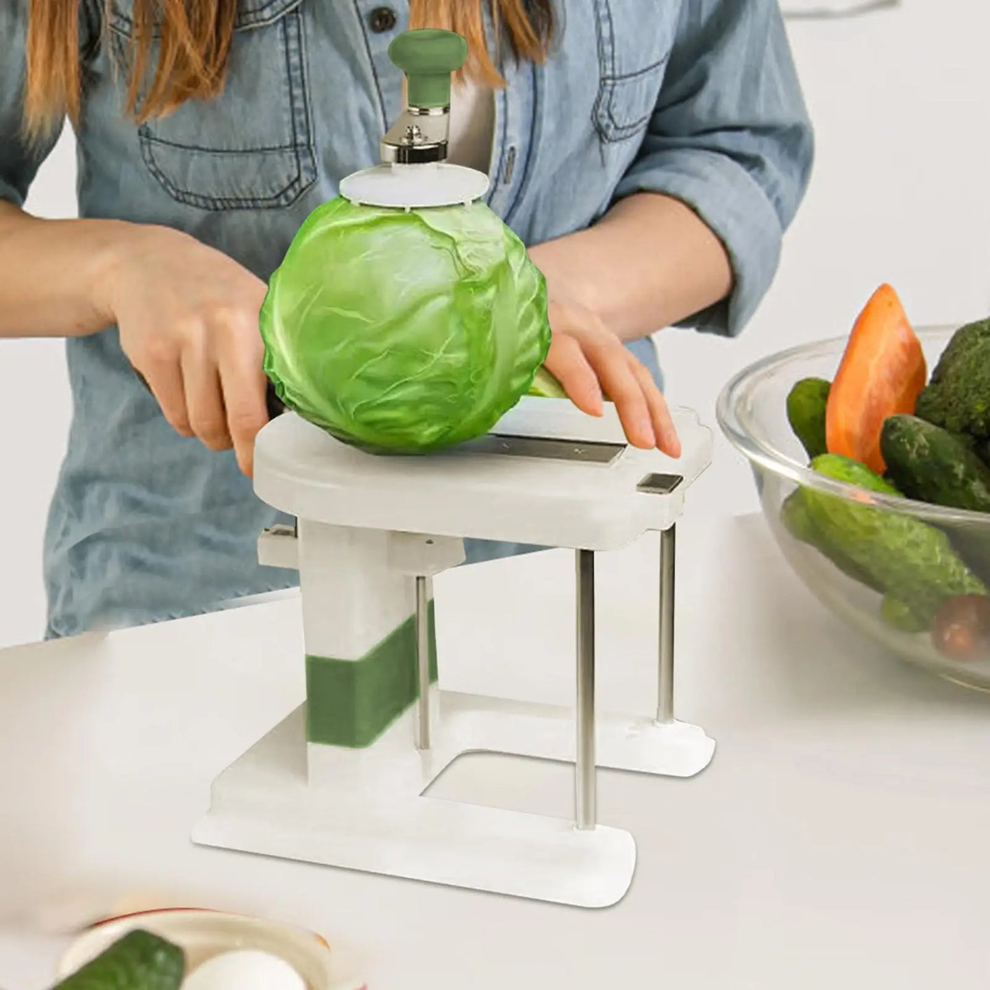 Manual Cabbage Shredder & Slicer for Sauerkraut & Coleslaw Vegetable Shredder Slicer Peaceful Pleasures Health and Wellness