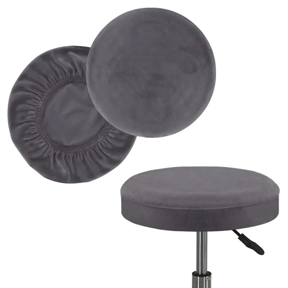 Elastic Round Stool Cover – Washable, Removable, Universal Fit