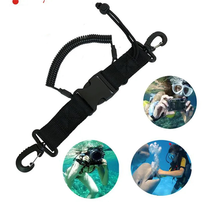High Quality Scuba Diving Dive Anti Fall Rope Canoe Camera Lanyard Quick Release Buckle Clips Kayaking Swimming Sports Accessory Peaceful Pleasures Health and Wellness