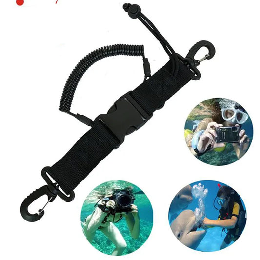 High Quality Scuba Diving Dive Anti Fall Rope Canoe Camera Lanyard Quick Release Buckle Clips Kayaking Swimming Sports Accessory Peaceful Pleasures Health and Wellness
