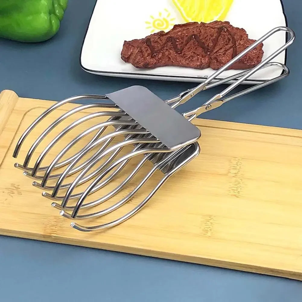 2026 New Stainless Steel Multi-function BBQ Clip Slicer Rustproof Portable Meat Ham Bread Cutter Kitchen Tool for Home Outdoor Peaceful Pleasures Health and Wellness