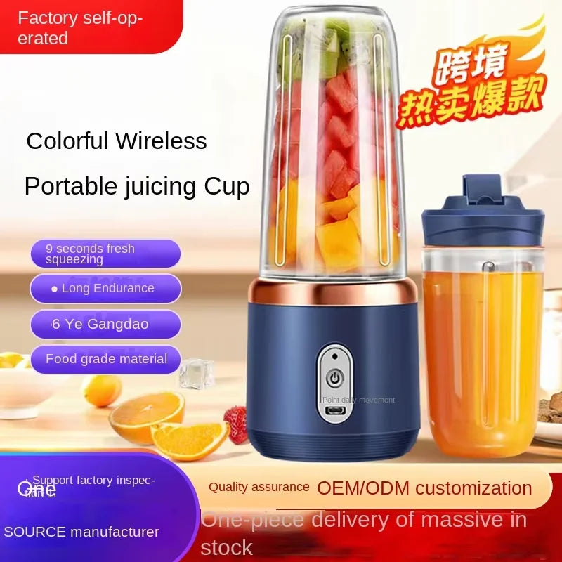 Portable USB Juicer Blender 400ml – Compact Smoothie Maker
