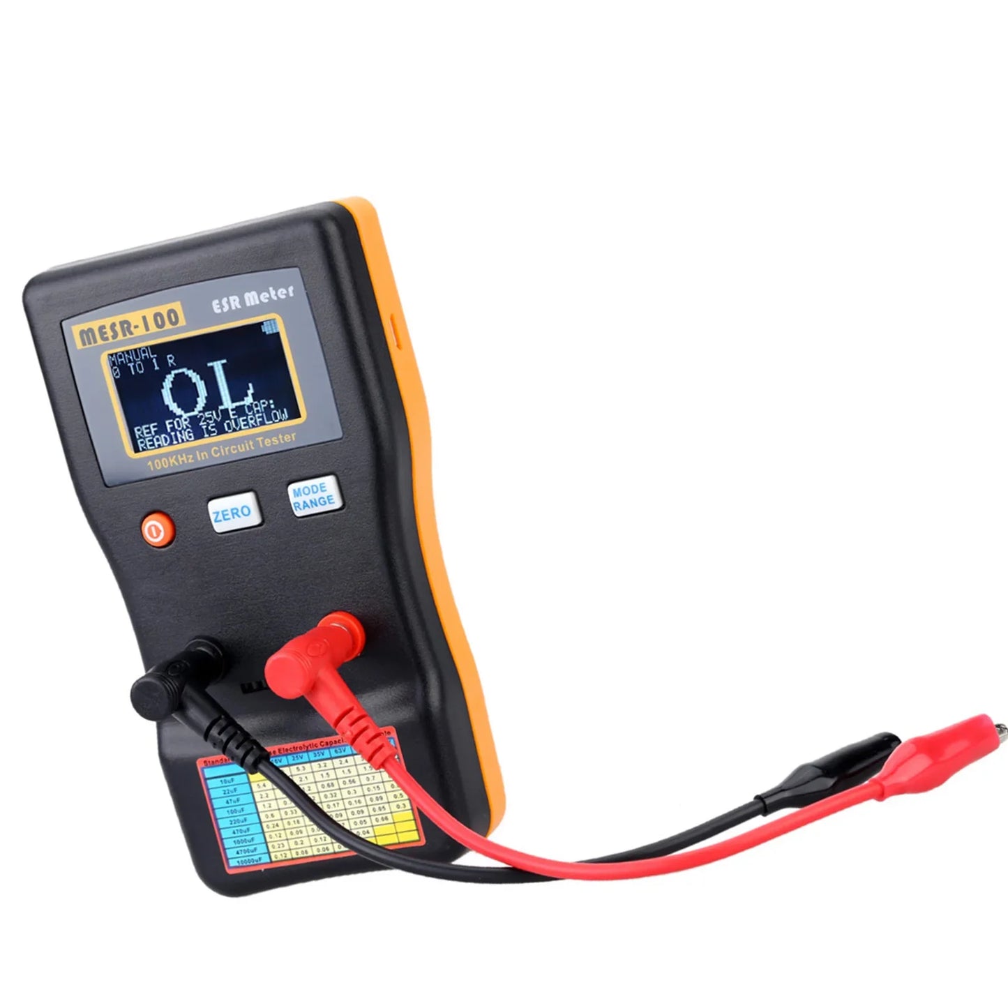 MESR-100 Capacitance Ohm Meter Professional Measuring Internal