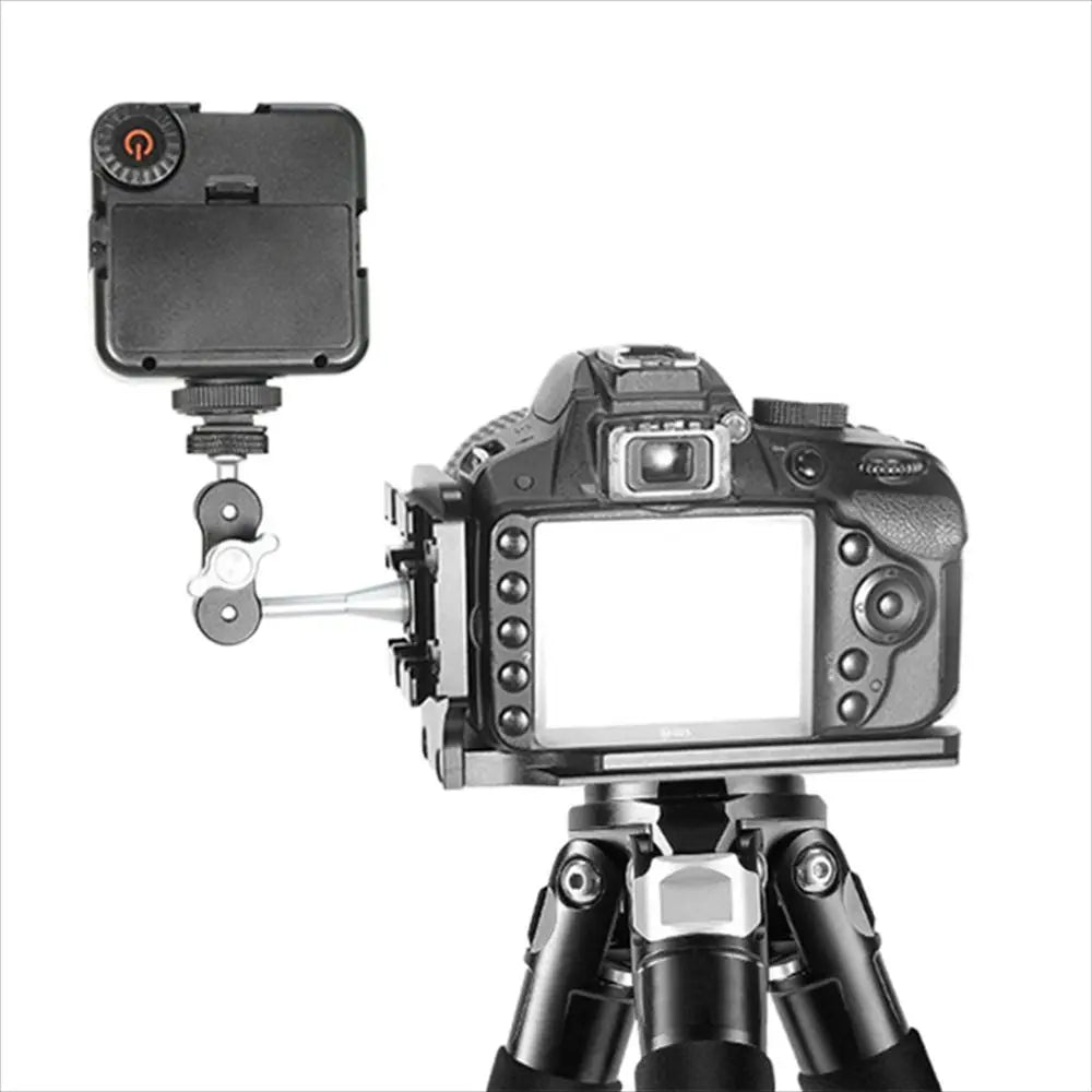 1/4 Inch Screw Camera Magic Arm Aluminum Alloy Double Ball Head Ball Magic Arm Lightweight Adjustment Magic Arm Bracket Peaceful Pleasures Health and Wellness