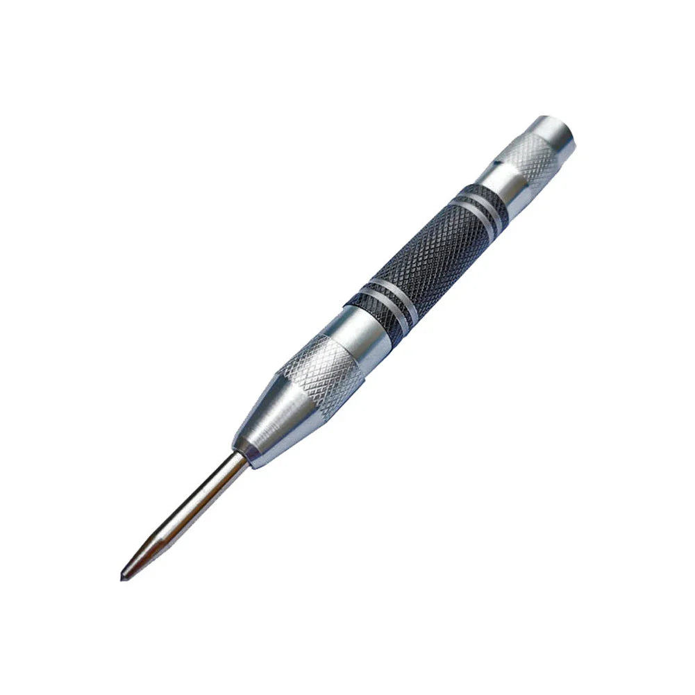 5" Spring-Loaded Automatic Center Punch – Wood Metal Glass Tool