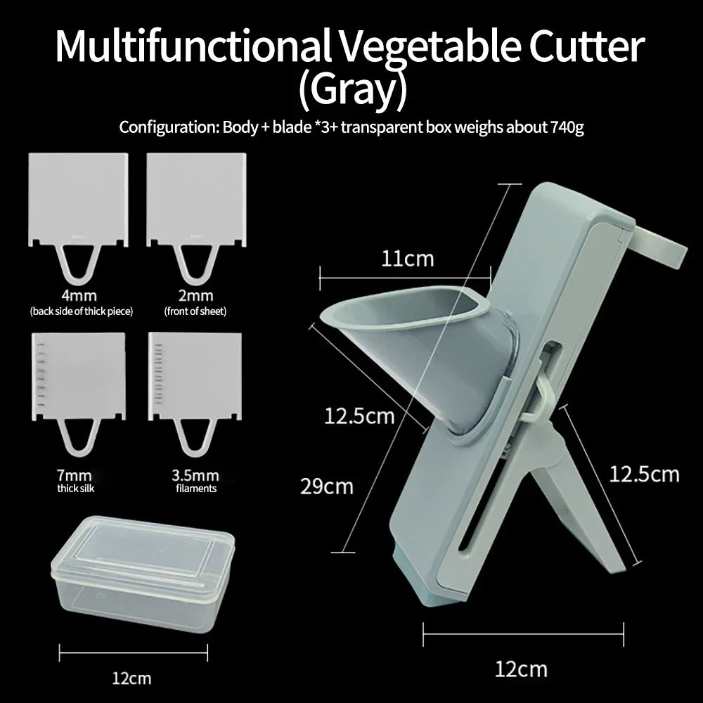 Multifunctional Vegetable Slicer & Grater | Stainless Blades