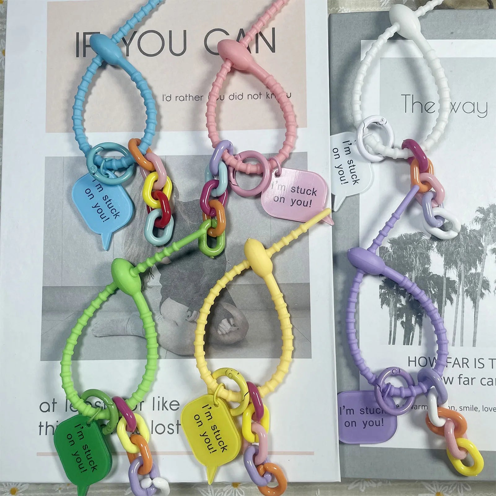 Fashionable Ribbon Keychain Small Monster Doll Anti Lost Hanging Accessories for Birthday Anniversary Gifts Peaceful Pleasures Health and Wellness