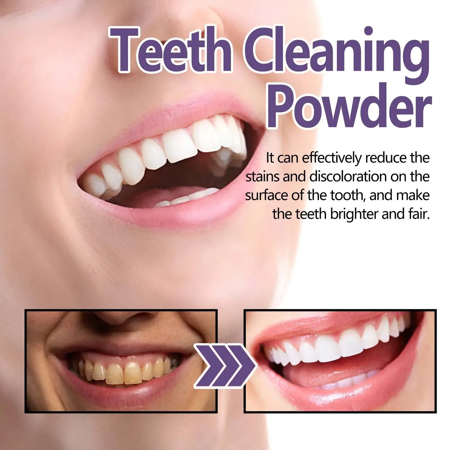 Purple Tooth Cleaning Powder – Whiten, Freshen & Clean