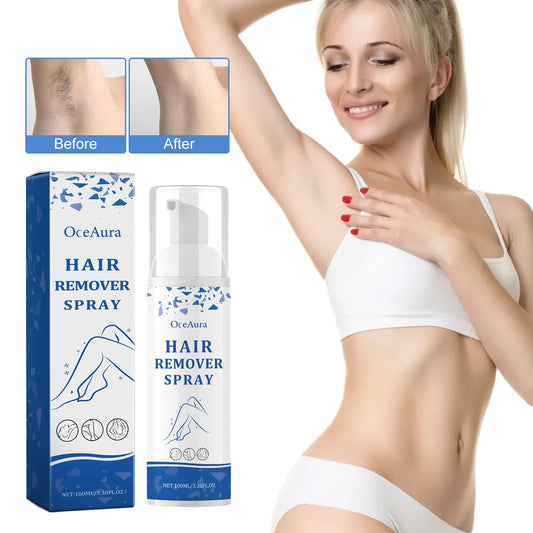 OceAura Depilatory Mousse Spray – Smooth Underarms & Body Depilatory Mousse Spray Oasis Select