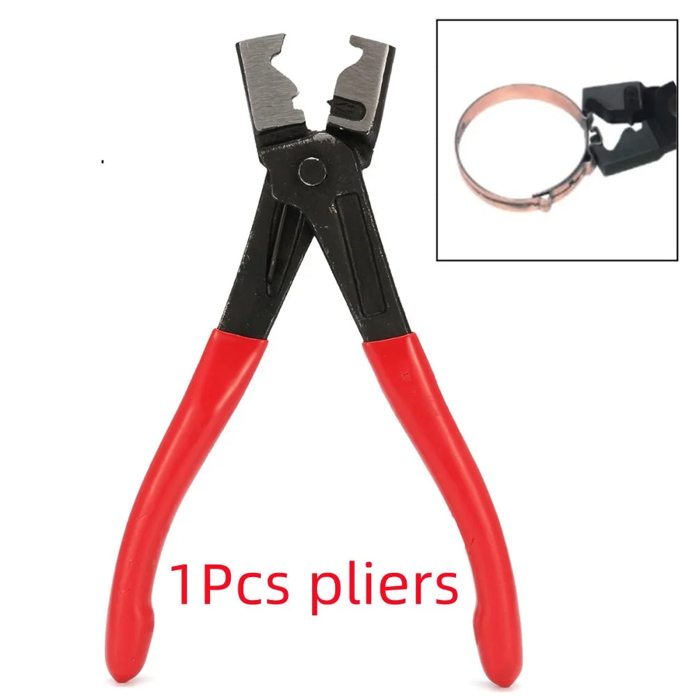 130-Pc Stainless Steel Hose Clamp Set + R-Type Crimping Pliers Peaceful Pleasures Health and Wellness 1PCS pliers 130PCS c