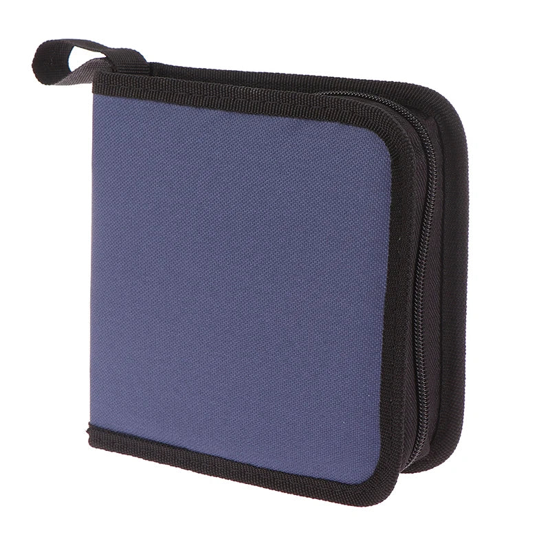 40-Disc Oxford CD DVD Storage Case – Zipper Organizer