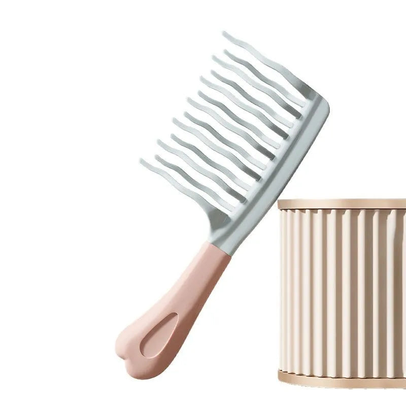 Double Row Curly Hair Comb – Anti-Static Scalp Massage Comb Curly Hair Comb Peaceful Pleasures Health and Wellness
