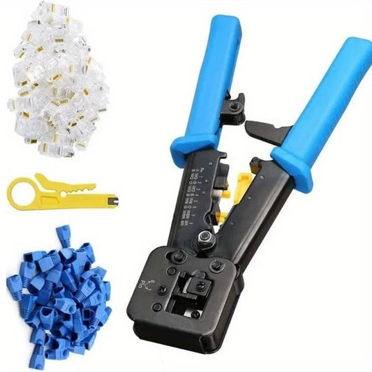 Crimping Tool Ethernet Crimper Cat6 Cat5 Cat5e RJ45 Pass Through Peaceful Pleasures Health and Wellness