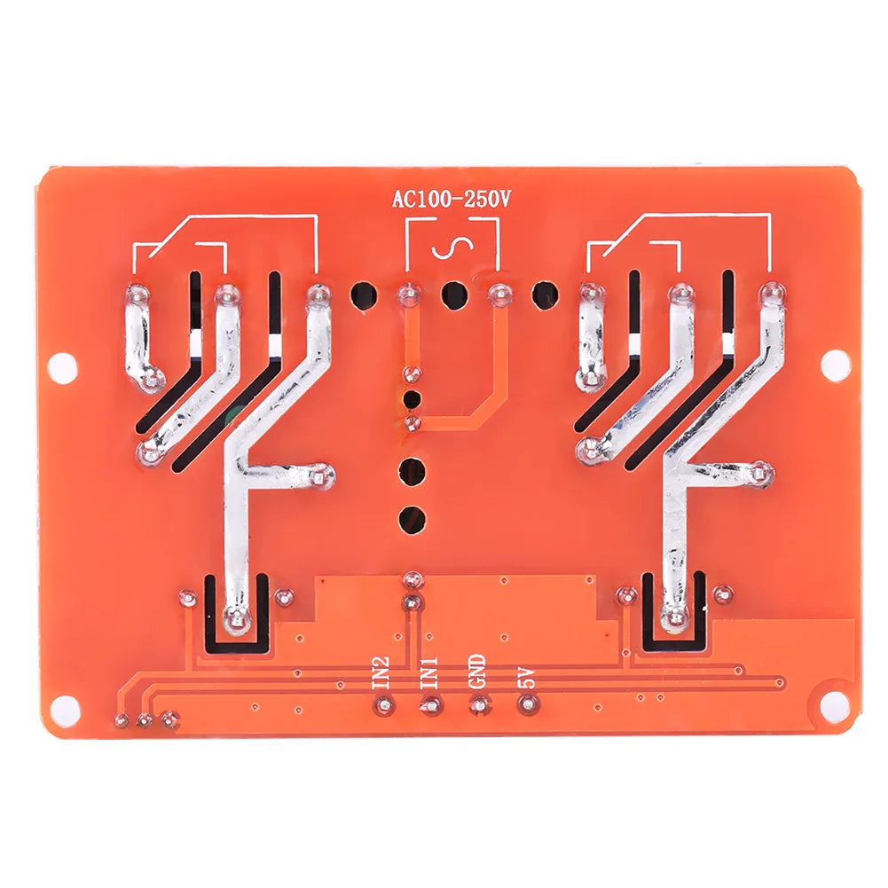 AC100V-250V 30A Power 2-Channel Relay DC5V Low Level Trigger Switch