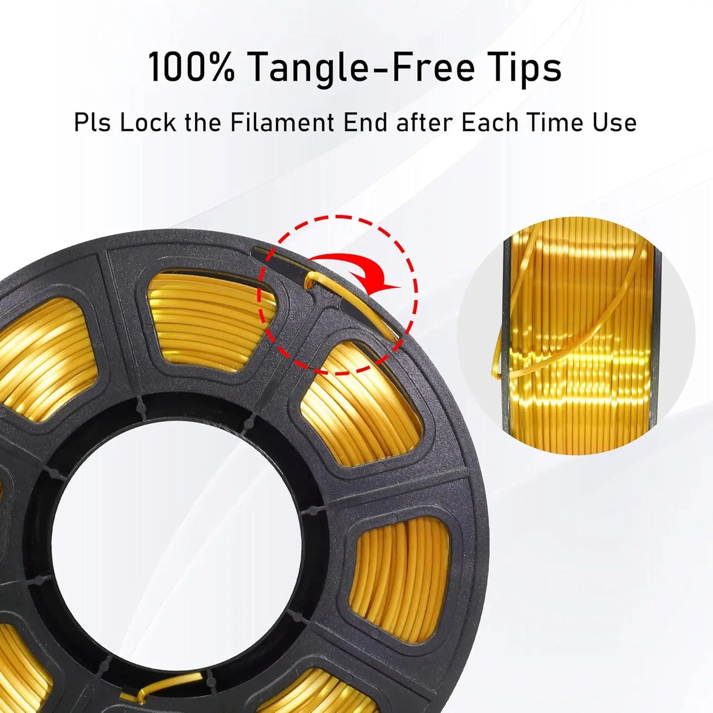 Silk PLA Filament Bundle 1.75mm – Gold Silver Copper 3×0.25kg