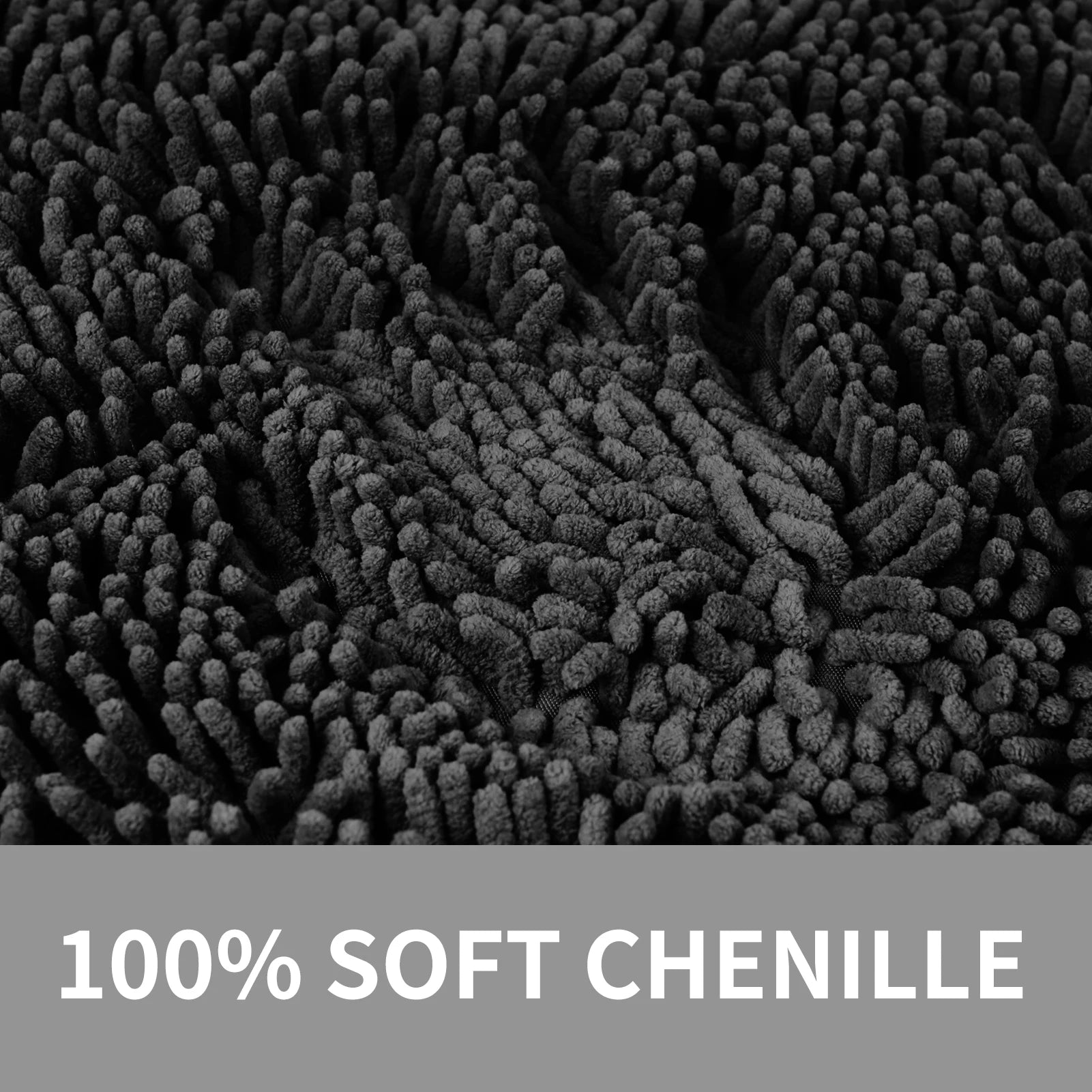 Pack of 2 Chenille Bath Mat Plush Carpet Bathroom Bathtub Floor Rug Room Living Room Entrance Super Absorbent Anti-Skid Foot Pad Peaceful Pleasures Health and Wellness