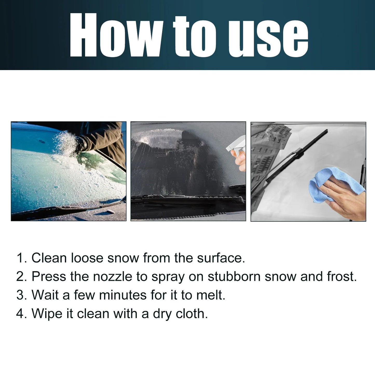 RayHong Car Ice & Snow Melt Spray – Anti-Freeze, 100ml