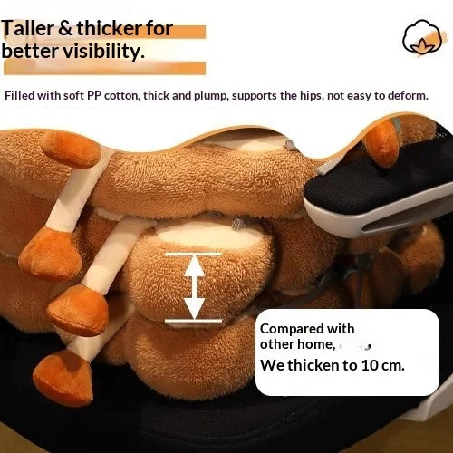 Toast Shaped Seat Cushion Memory Foam Office Chair Pad Orthopedic Comfort Floor Pillow for Home Classroom Tatami Window Seat Peaceful Pleasures Health and Wellness