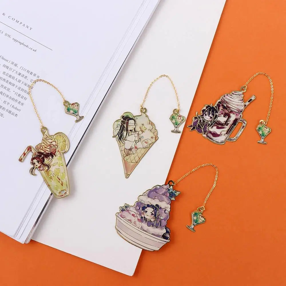 School Supply Stationery Wei Wuxian Lan Wangji Pendant Pagination Mark Mo Dao Zu Shi Bookmark Hollow Bookmark Book Markers Peaceful Pleasures Health and Wellness