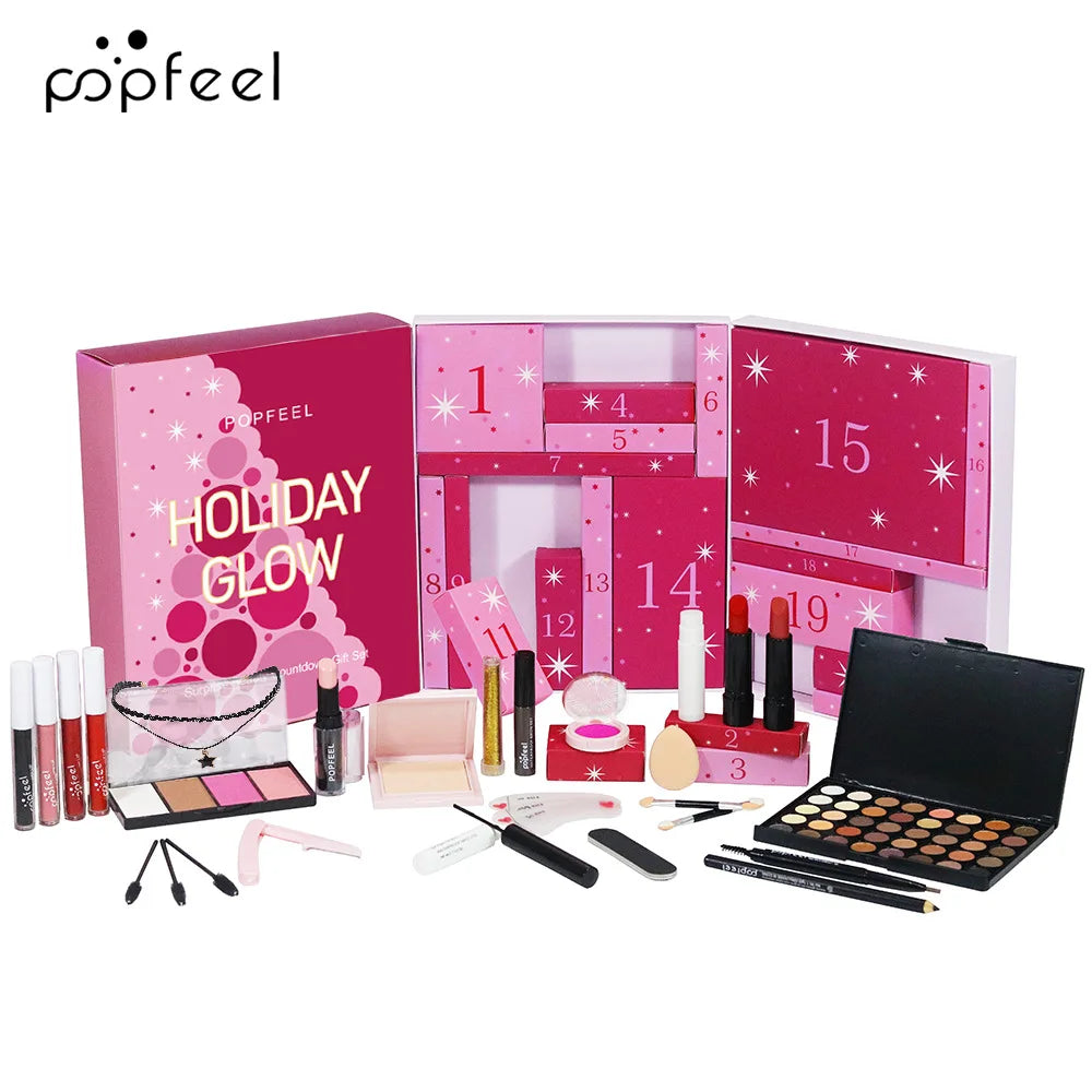 24-Piece Holiday Beauty Advent Calendar Makeup Gift Set