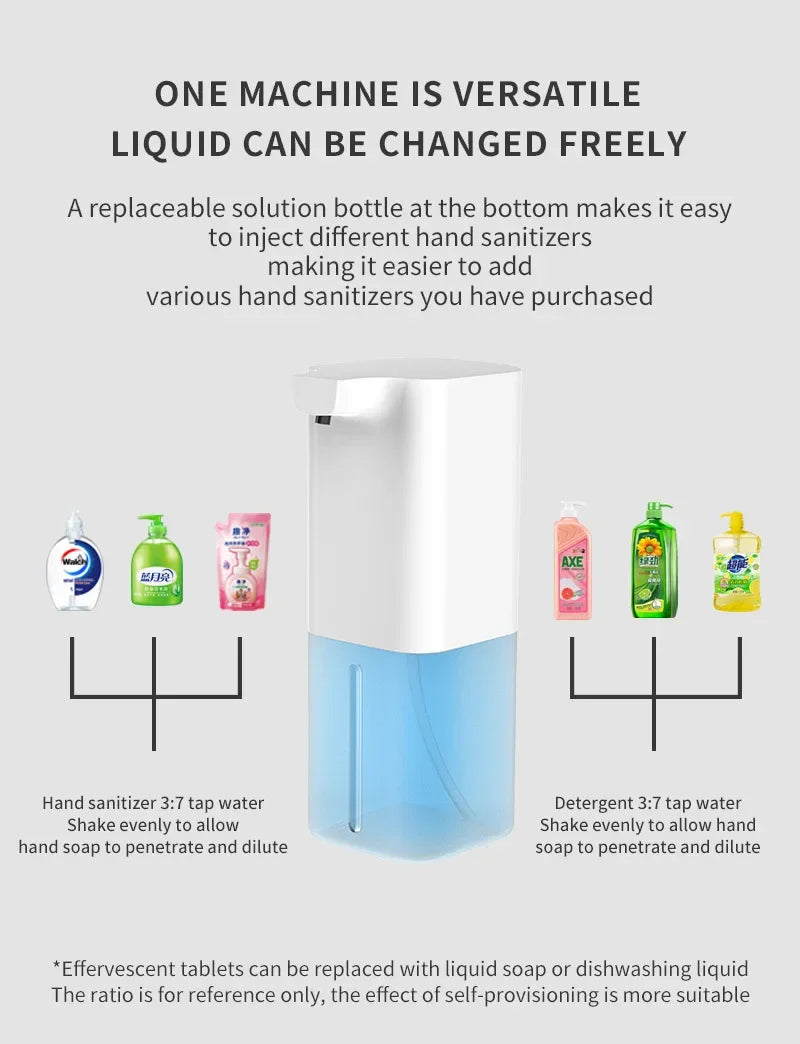Touchless Automatic Foam Soap Dispenser USB Rechargeable 350ml