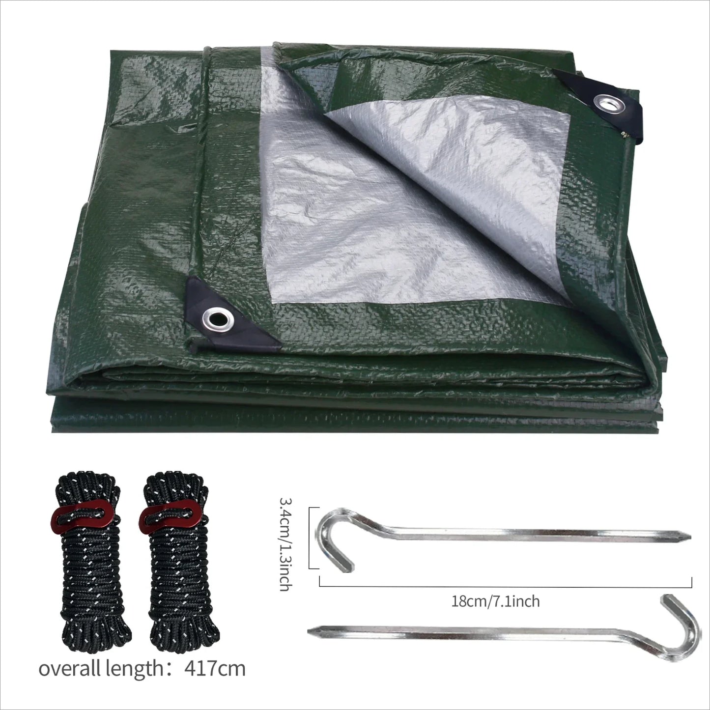 Heavy Duty Waterproof Tarp 5x4m | Outdoor Canopy Cover