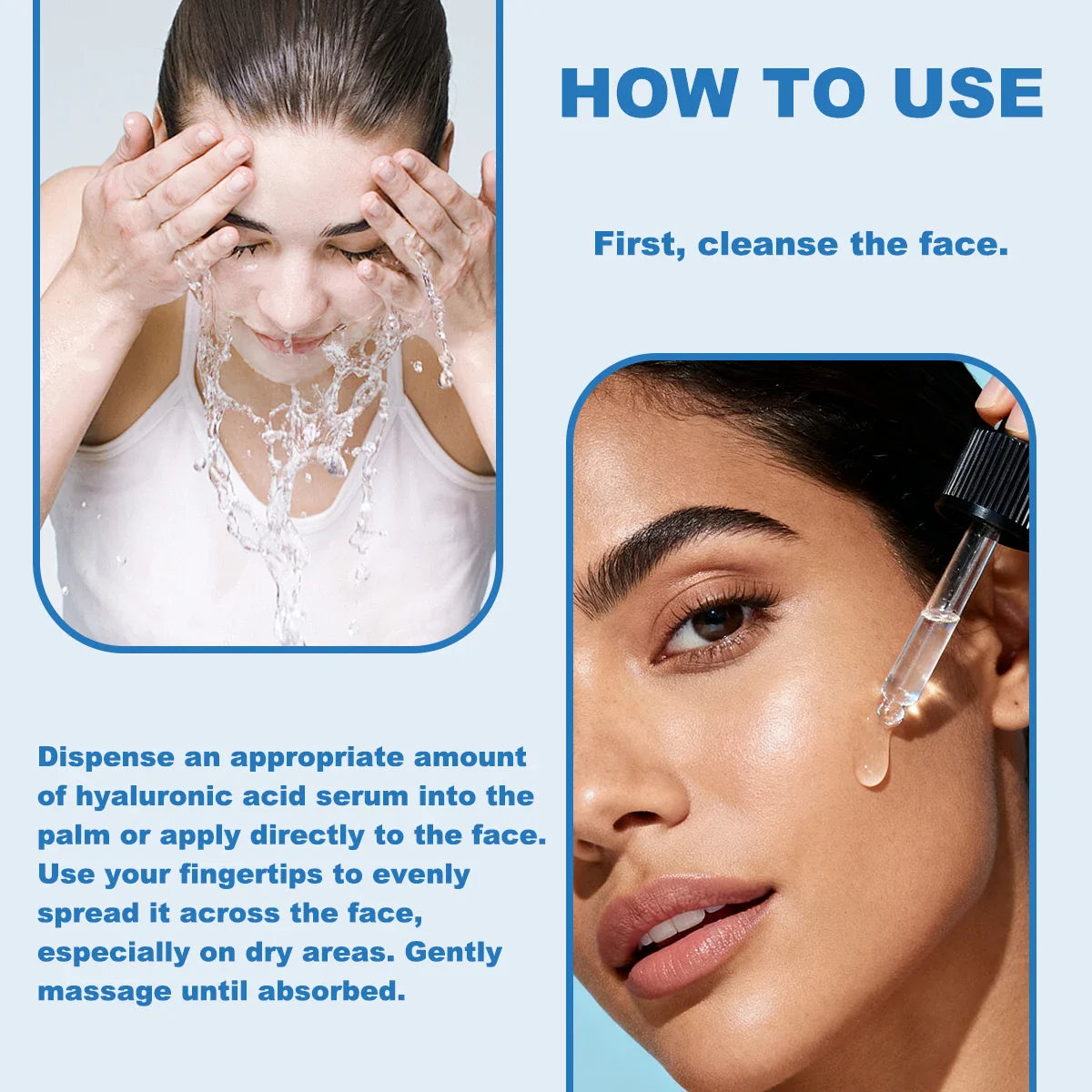 3% Hyaluronic Acid Face Serum 1oz – Hydrating & Plumping