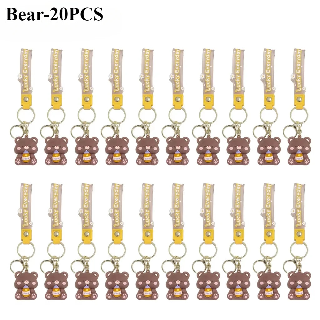 Luck Drinks PVC Cartoon Keychain | Cute Bag Charm & Gift