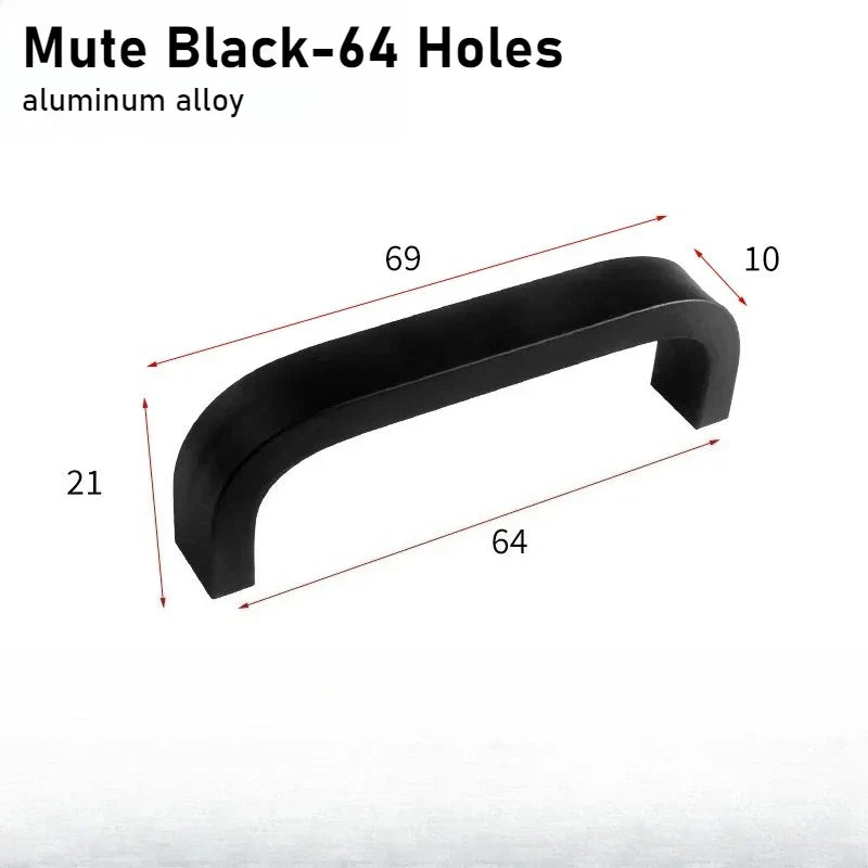 Black & Gold Aluminum Cabinet Handles | Drawer & Door Pulls