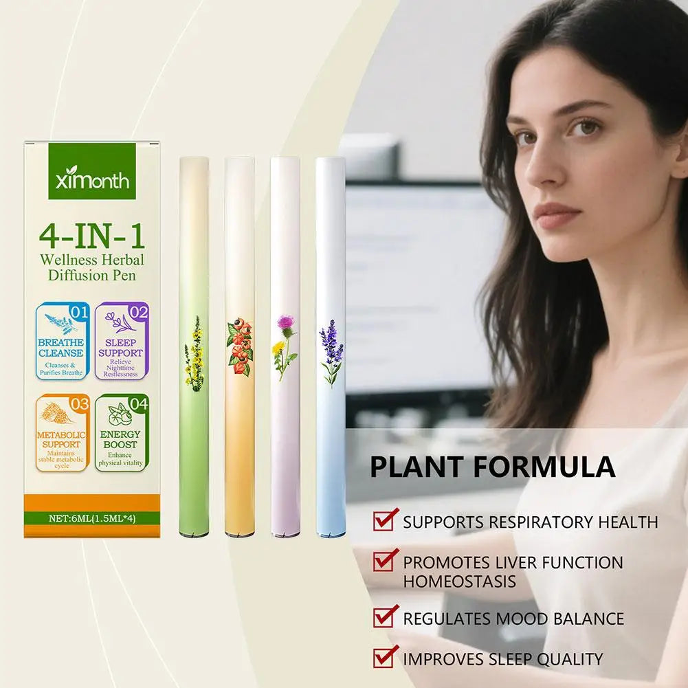 4-in-1 Herbal Aromatherapy Nasal Inhaler Stick | Energy & Sleep