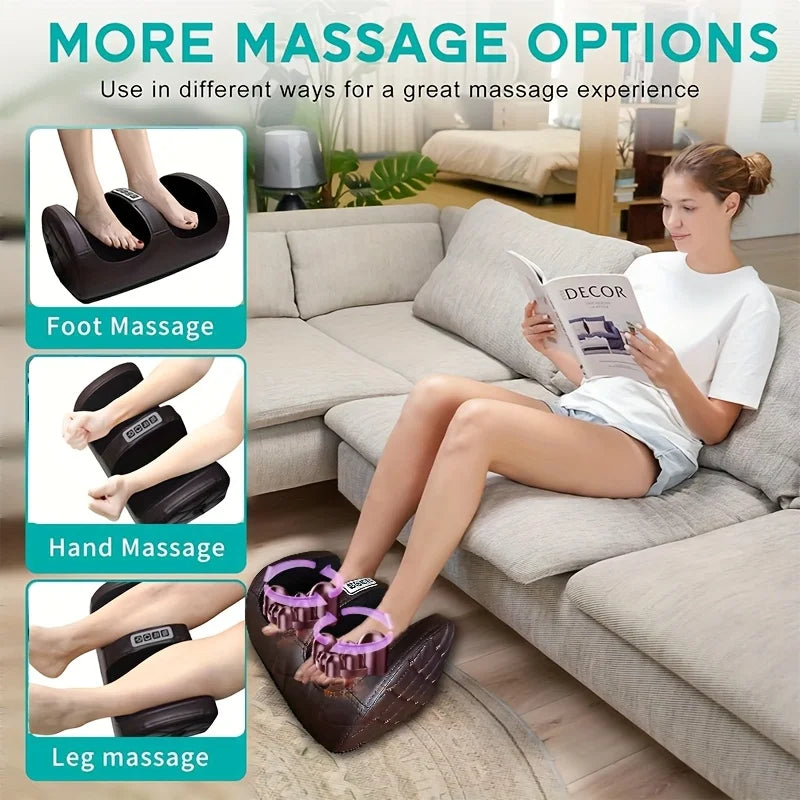 oot and Leg Massager, Foot Sole Acupoint Massage, Meridian Massage Device. Features Foot Sole Kneading and Acupressure Pushing T Peaceful Pleasures Health and Wellness